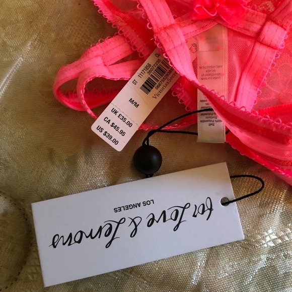 NWT For Love and Lemons X VS Bra & Panties Set L - Picture 13 of 14